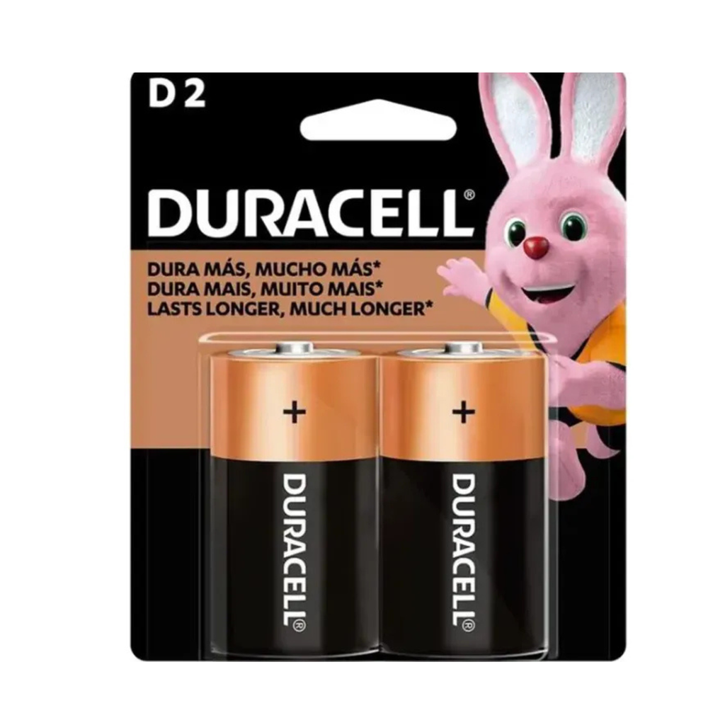 Pila Alcalina Duracell Blíster D 2 Unidades