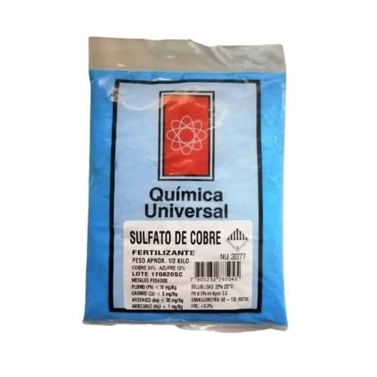 Sulfato de cobre 1kg quimica universal