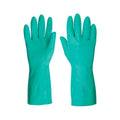Guante nitrilo flocado verde talla 10