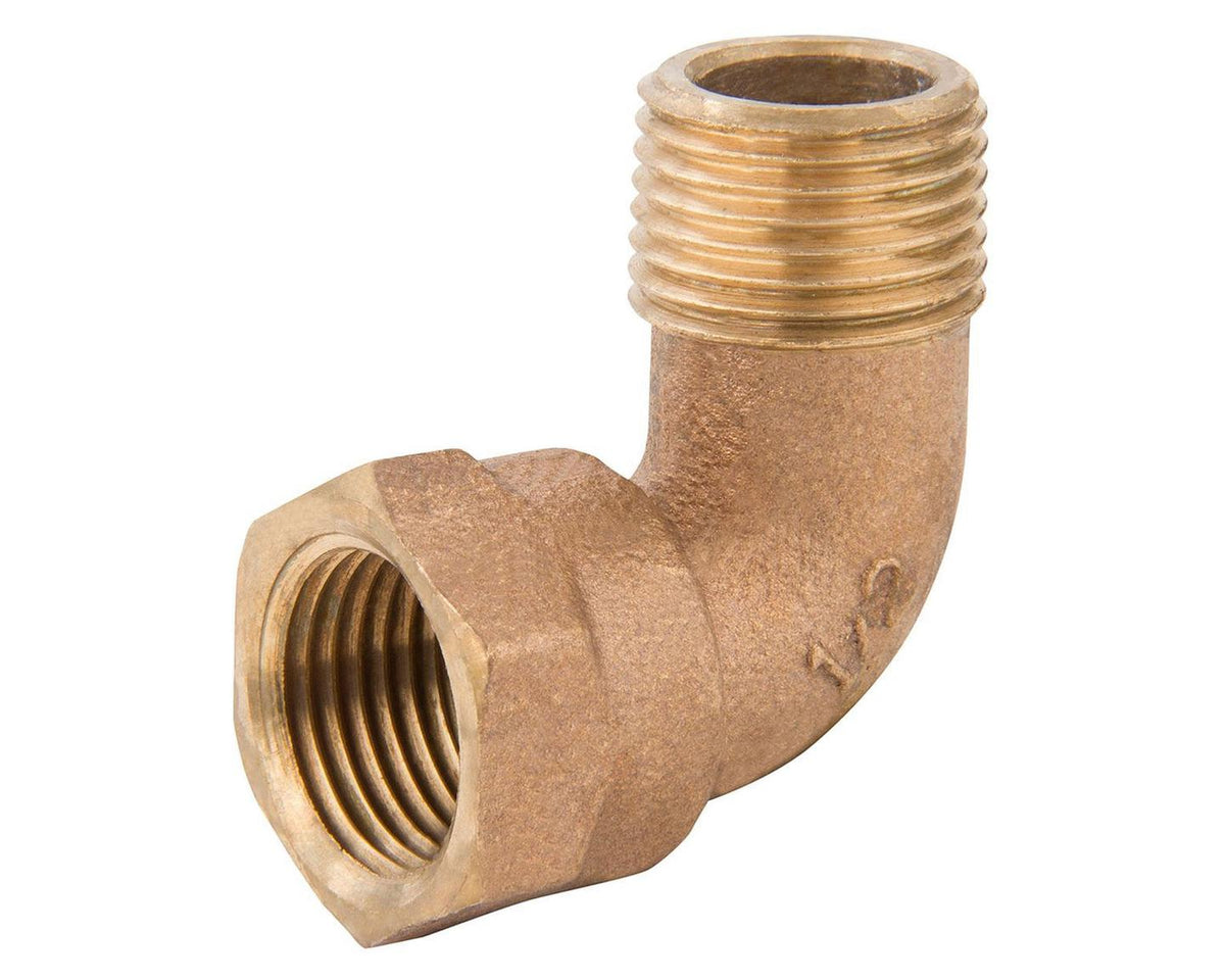 Codo 1/2" hi he bronce