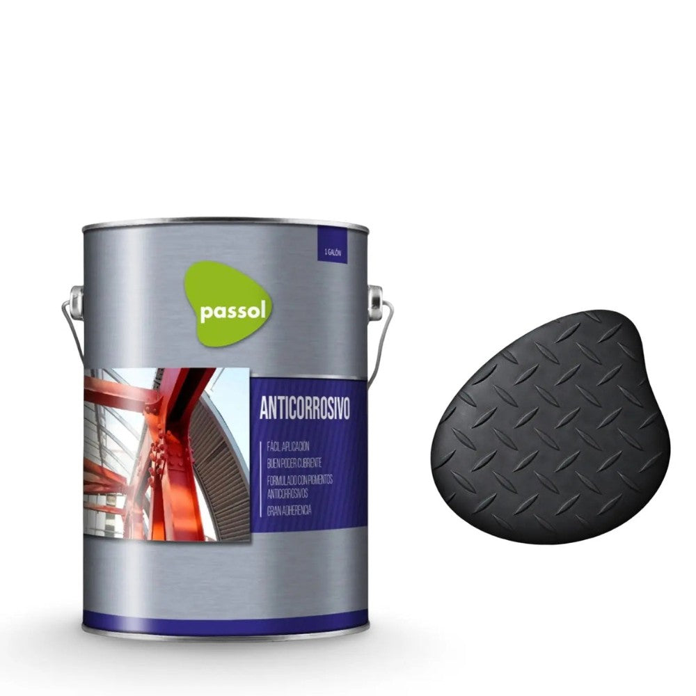 Anticorrosivo negro 1/4 gl passol · Ferritech · SKU 7806395002444