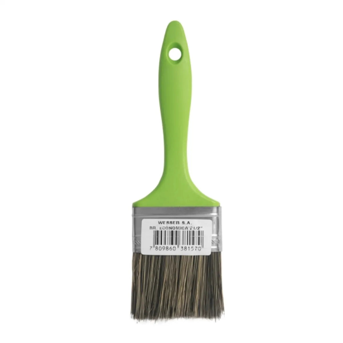 Brocha economica verde hogar 2 1/2