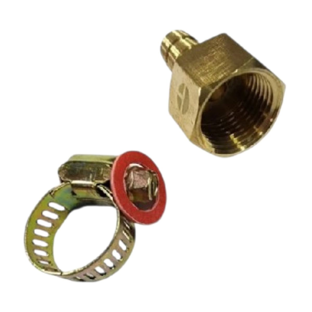 Cachimba recta HI 3/8x3/8 con abrazadera