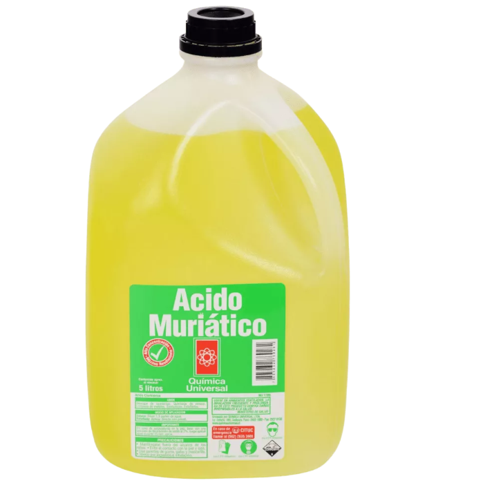 Acido muriatico 5L Quimica universal