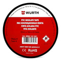 Cinta aislante negra 18mmx20m wurth