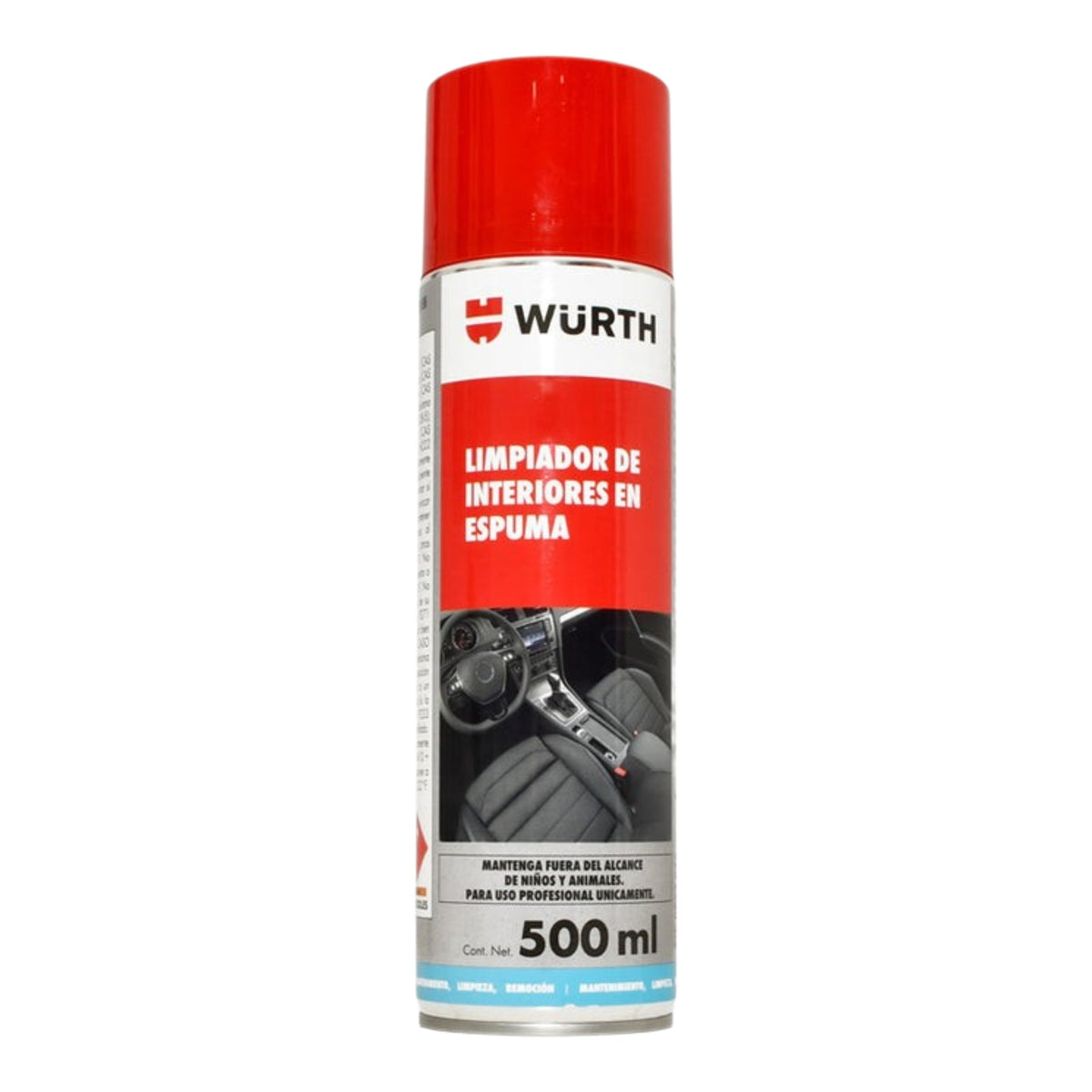 Limpiador interior en espuma 600ml wurth