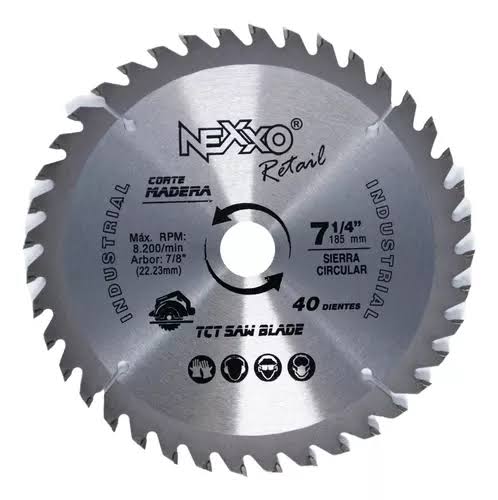 Disco de sierra madera 7 1//4 40dts nexxo