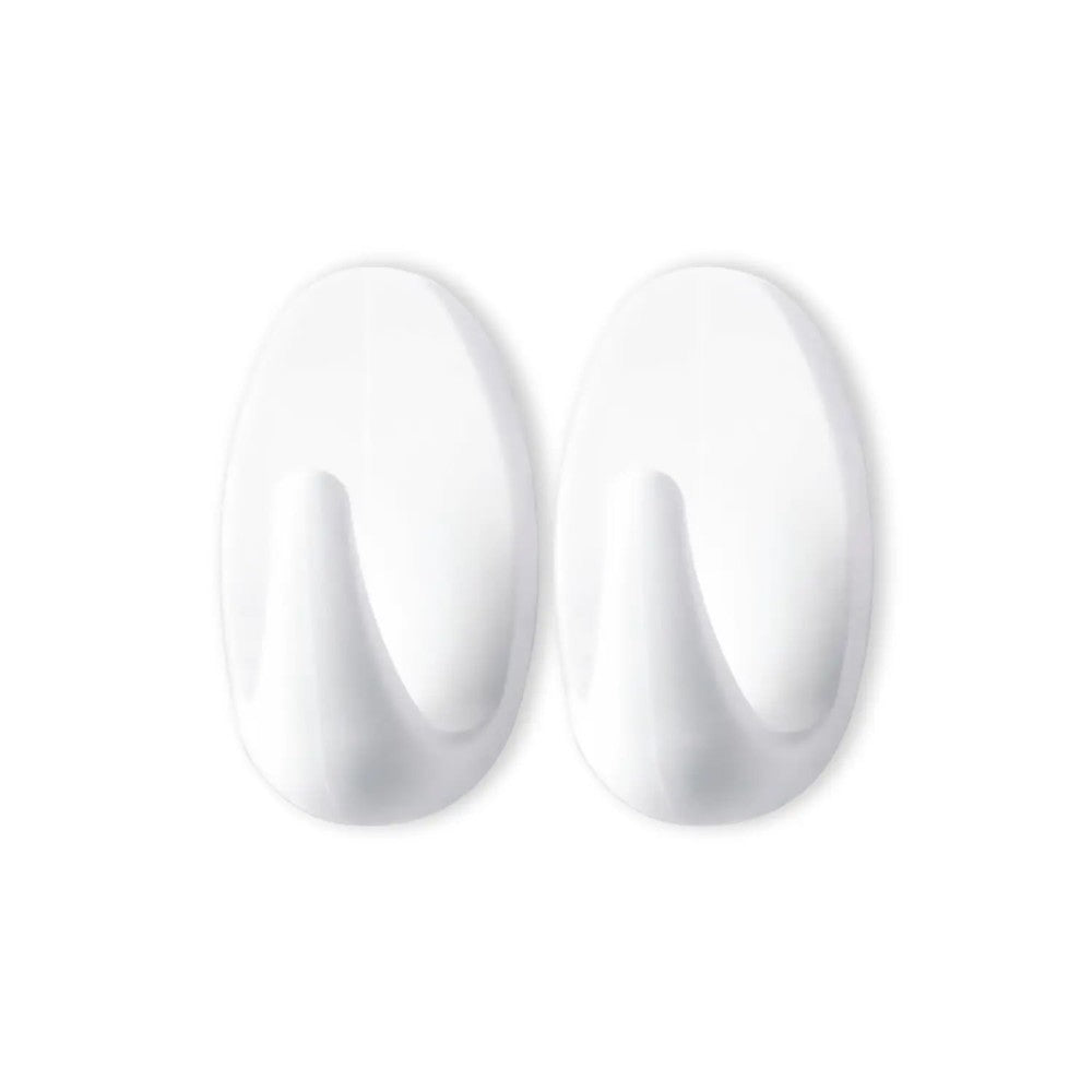 Gancho blanco L oval 2und · Ferritech · SKU 4042448106063