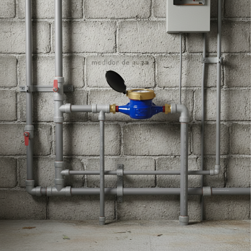 Medidor remarcador de agua 1/2" inoxcrom